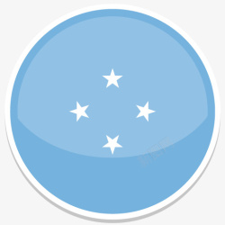 密克罗尼西亚密克罗尼西亚平圆世界国旗图标集高清图片