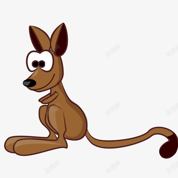 卡通小袋鼠png免抠素材_新图网 https://ixintu.com 卡通 哺乳动物 澳大利亚 袋鼠