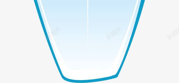 手绘蓝色冲浪板png免抠素材_新图网 https://ixintu.com 冲浪板 小清新 弧线 手绘 简约 箭头 蓝色