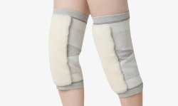 加厚设计护膝长款羊毛弹性护膝高清图片