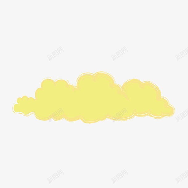 白云矢量图ai免抠素材_新图网 https://ixintu.com 云朵 黄色 矢量图