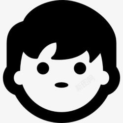 云彩的脸图片男孩的脸图标高清图片