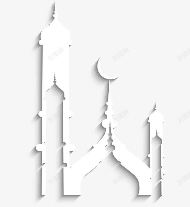 开斋节白色简约建筑png免抠素材_新图网 https://ixintu.com Adha Eid adha al eid mubarak ul 伊斯兰 伊斯兰教 古尔邦节 宰牲节