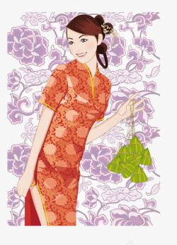 中国古典旗袍美女素材