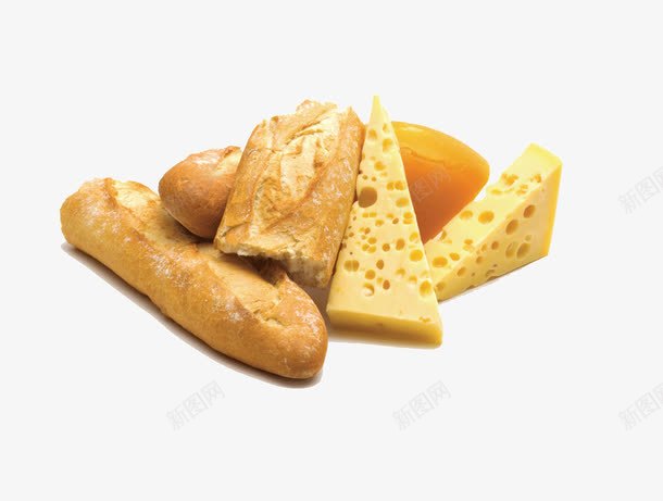 面包油条png免抠素材_新图网 https://ixintu.com 油条 面包 食物 食粮