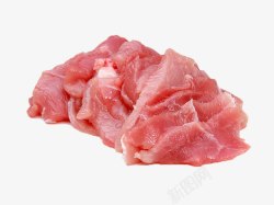 切片猪肉素材