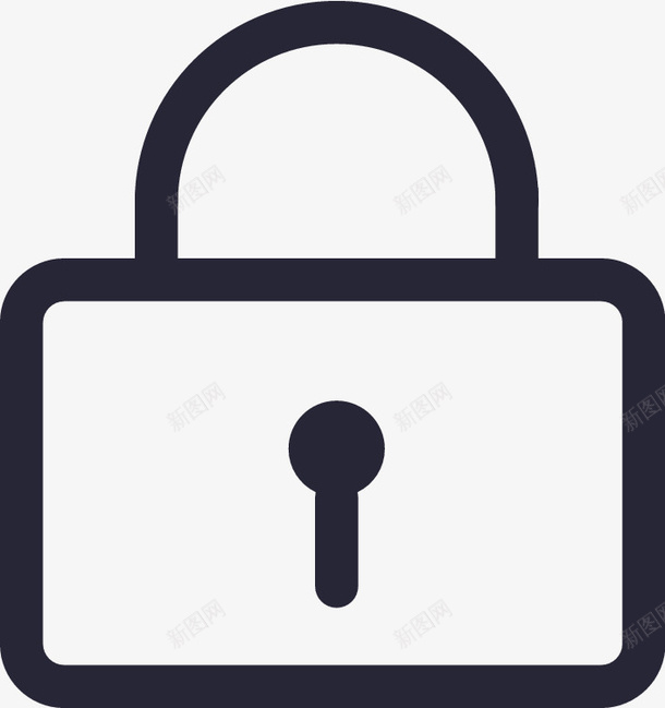 系统锁矢量图图标eps_新图网 https://ixintu.com 系统锁 矢量图
