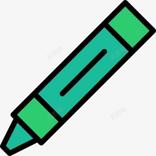 蜡笔图标png_新图网 https://ixintu.com 写 工具和用具 教育 画 蜡笔