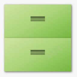 绿色的文件柜图标图标
