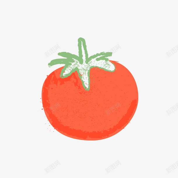 手绘西红柿png免抠素材_新图网 https://ixintu.com 手绘 手绘西红柿 水果 蔬菜 西红柿