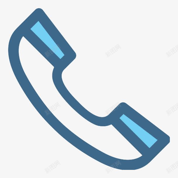 简约电话png免抠素材_新图网 https://ixintu.com 手拿电话 电话 电话机 简约 蓝色电话