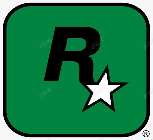 星星R字商标图标png_新图网 https://ixintu.com R商标 R字LOGO 免抠素材 绿色