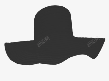 卡通帽子图标png_新图网 https://ixintu.com 工具 帽子 生活用品 黑色