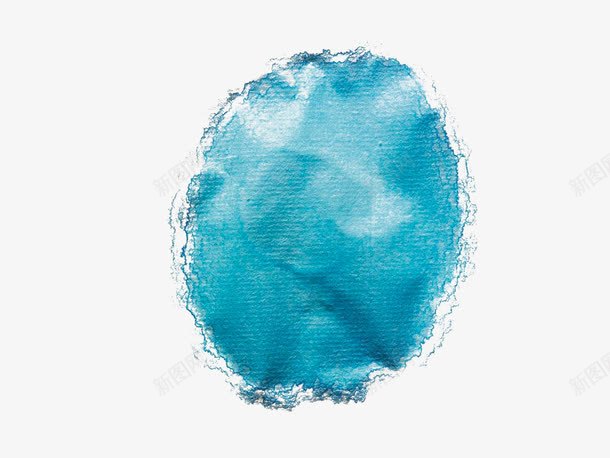 蓝色水彩水渍png免抠素材_新图网 https://ixintu.com 水彩 水渍 水滩 蓝色 透明
