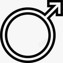 男人的迹象男性性别符号图标高清图片