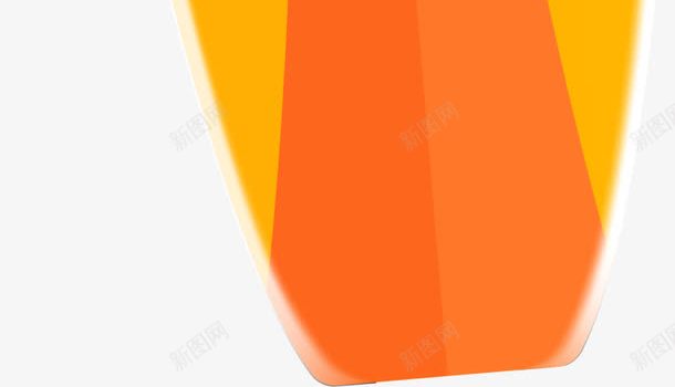 手绘橙色冲浪板png免抠素材_新图网 https://ixintu.com 冲浪板 小清新 弧线 手绘 橙色 简约 线条