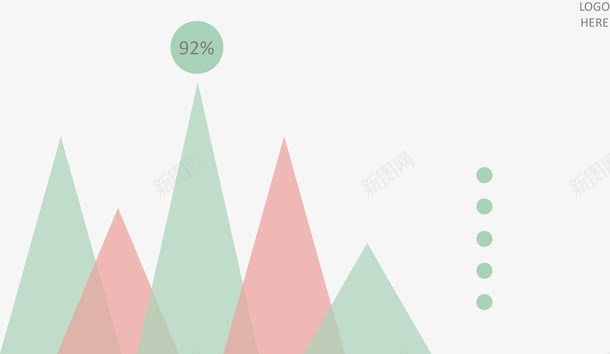 小清新三角图表png免抠素材_新图网 https://ixintu.com 分类标签 插图页 数据图表