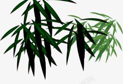 绿色竹叶子装饰素材