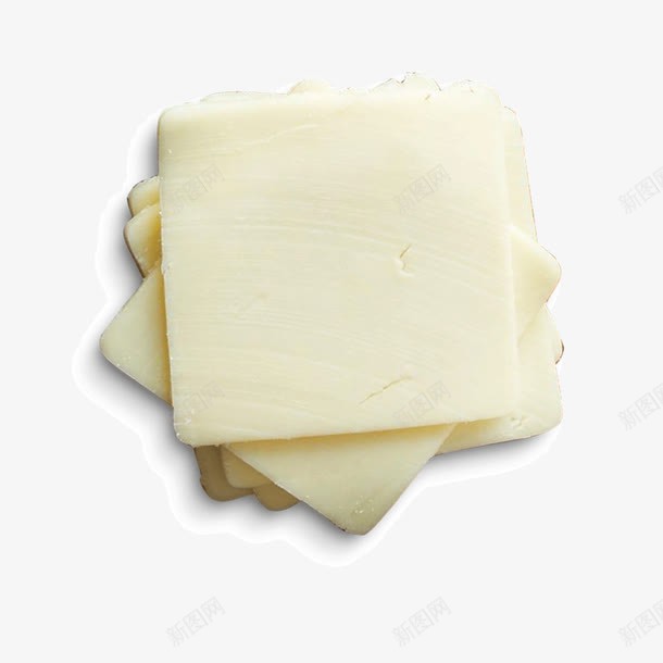 白色面包片png免抠素材_新图网 https://ixintu.com 叠加 圆角 渐变 白色 美食 面包片 食物