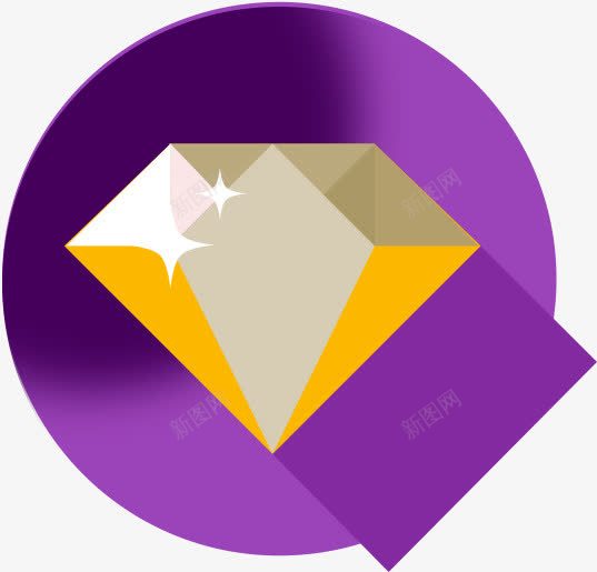 紫色手绘标png免抠素材_新图网 https://ixintu.com 图标 紫色