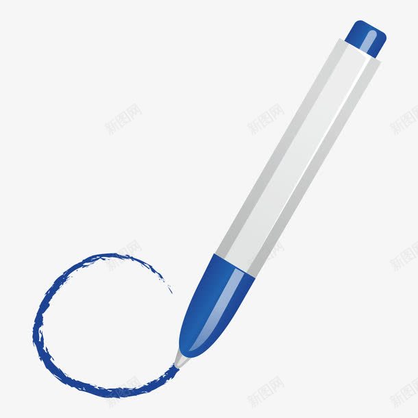 蜡笔png免抠素材_新图网 https://ixintu.com 工具 科技 蓝色 蜡笔