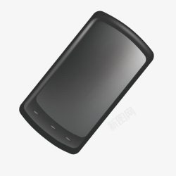 黑色触屏手机产品图素材