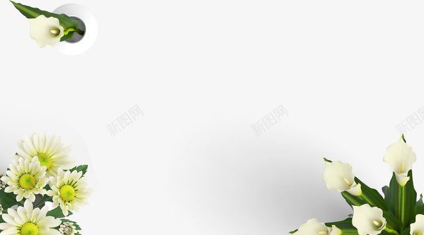 鲜花背景框装饰图案png免抠素材_新图网 https://ixintu.com 图案装饰 背景图案 装饰 鲜花 鲜花装饰