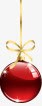 红色圣诞球装饰png免抠素材_新图网 https://ixintu.com 图片 圣诞 红色 装饰