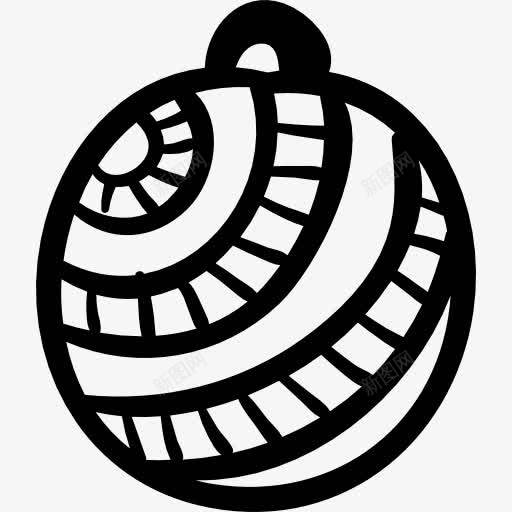 圣诞树上的球图标png_新图网 https://ixintu.com 带 球 装饰条