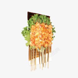 烤羊肉串素材