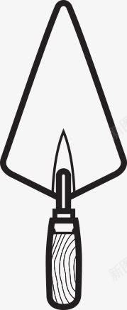 黑色手绘艺术工具标志图标png_新图网 https://ixintu.com 工具 标志 艺术 黑色