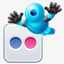 flickr机器人社会媒体图标图标