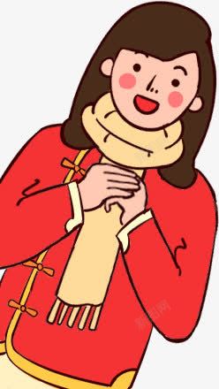 穿毛衣的小朋友女孩高清图片