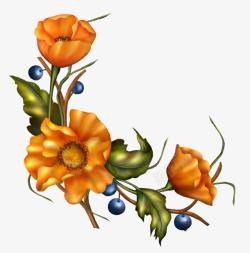 背景花卉花纹素材