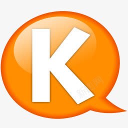 橙色气泡字母kpng免抠素材_新图网 https://ixintu.com 字母 橙色 气泡