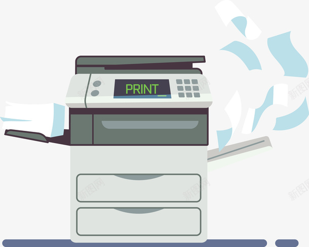 一个灰色打印机矢量图eps免抠素材_新图网 https://ixintu.com 一个打印机 打印机 打印机PNG 灰色 灰色打印机 矢量打印机 矢量图
