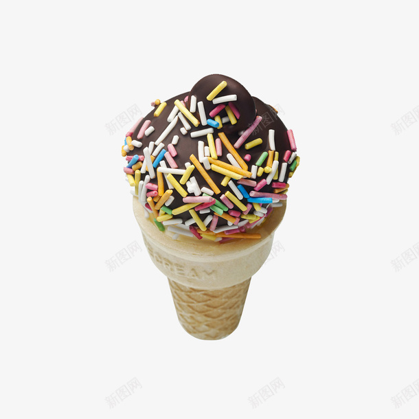 脆皮冰淇淋png免抠素材_新图网 https://ixintu.com 冰淇淋 美味 脆皮 食品