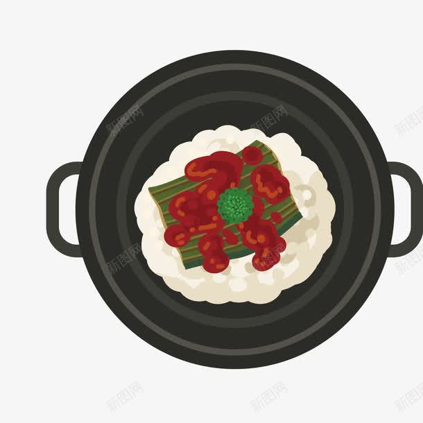 黑色餐盘美味食物png免抠素材_新图网 https://ixintu.com 美味 食物 食物矢量 黑色