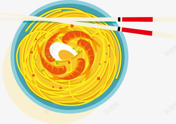 中式虾面矢量图ai免抠素材_新图网 https://ixintu.com 中式菜谱 虾面 矢量图