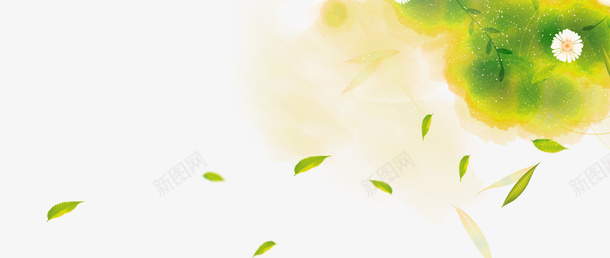 绿色中国风树叶装饰图案png免抠素材_新图网 https://ixintu.com 中国风 免抠PNG 树叶 绿色 装饰图案