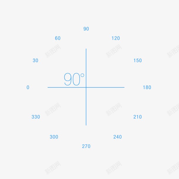 简约刻度png免抠素材_新图网 https://ixintu.com 刻度 简单 简约 蓝色