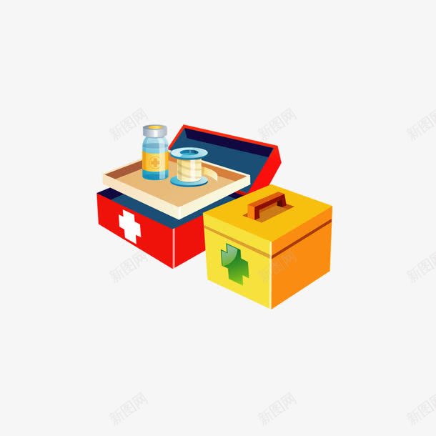 医药箱png免抠素材_新图网 https://ixintu.com 医疗用品 药箱