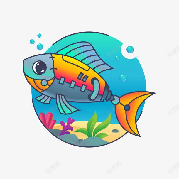 创意个性海鱼png免抠素材_新图网 https://ixintu.com 个性 创意 创意个性 海鱼 矢量创意