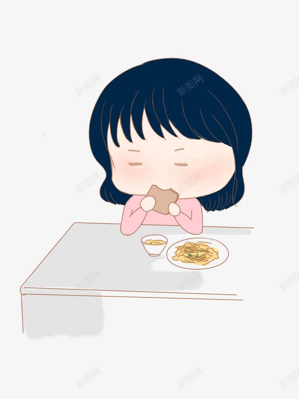 吃饭png免抠素材_新图网 https://ixintu.com 椋熺墿 浜虹墿 缇庨