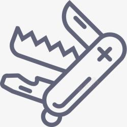瑞士刀瑞士军队刀OutlineSmashicons图标高清图片