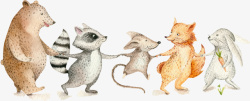 卡通可爱小动物装饰动物头像素材