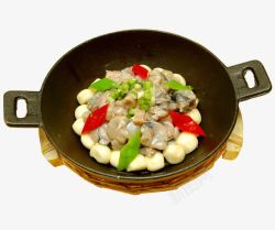干锅焗牛蛙素材
