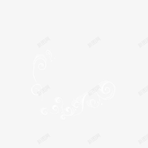 卷曲花纹png免抠素材_新图网 https://ixintu.com 卷曲 发散 花纹