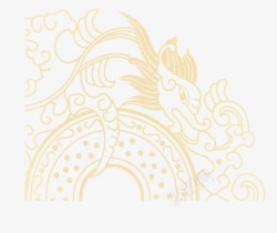 古典龙图腾传统龙底纹高清图片