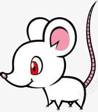 卡通老鼠png免抠素材_新图网 https://ixintu.com 动物 卡通 可爱 白色 老鼠